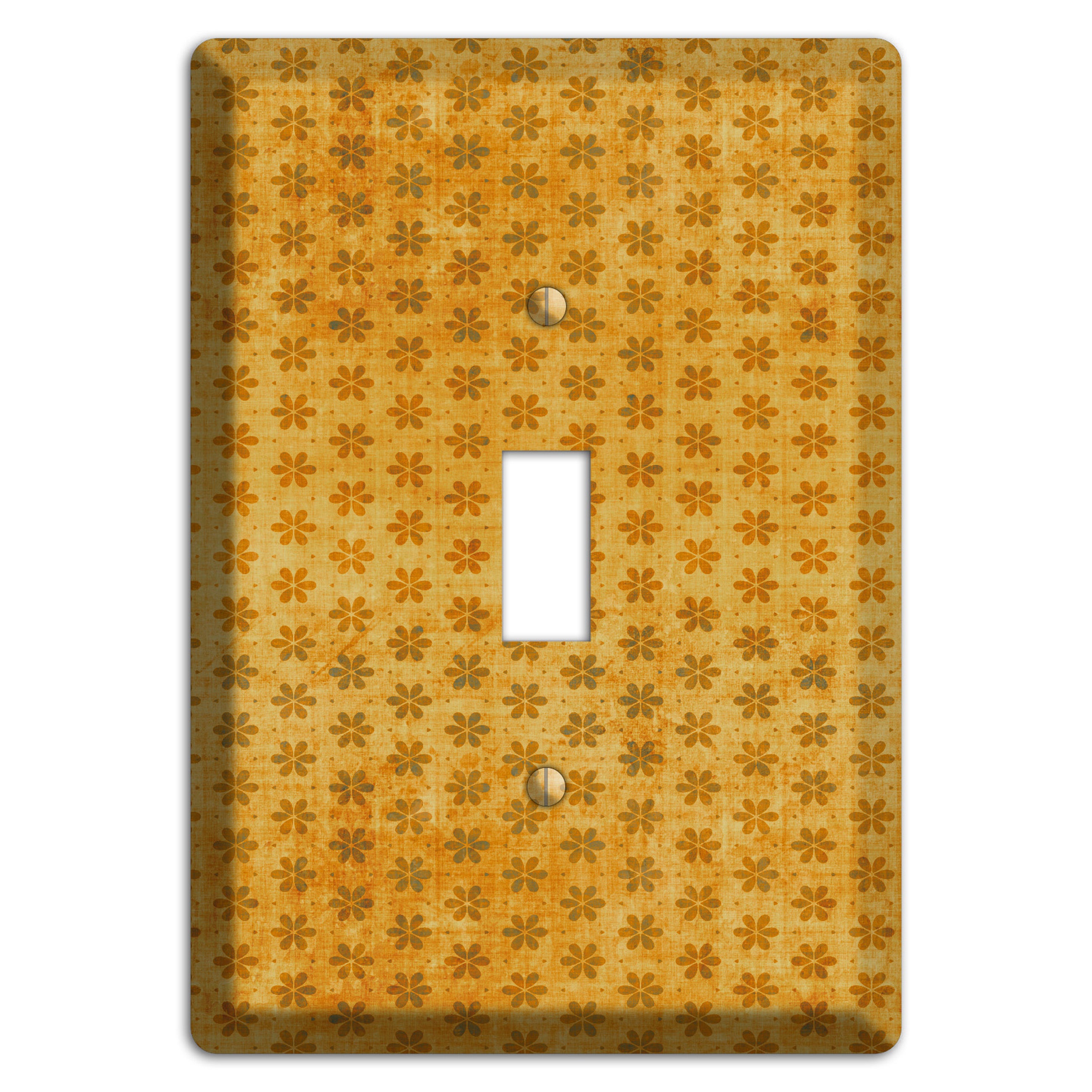 Lavender Grunge Floral Contour Cover Plates