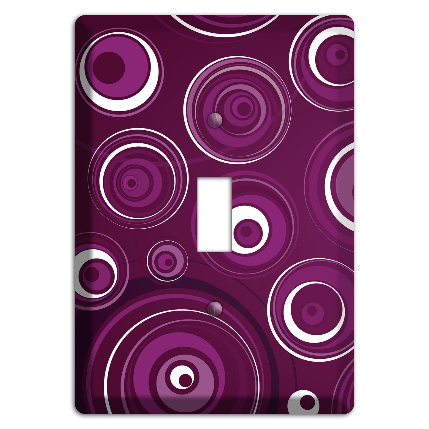 Purple Circles 2 Cover Plates