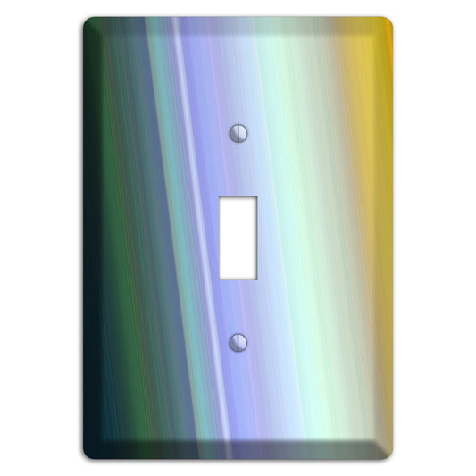 Green Teal Lavender Yellow Ray of Light Cover Plates