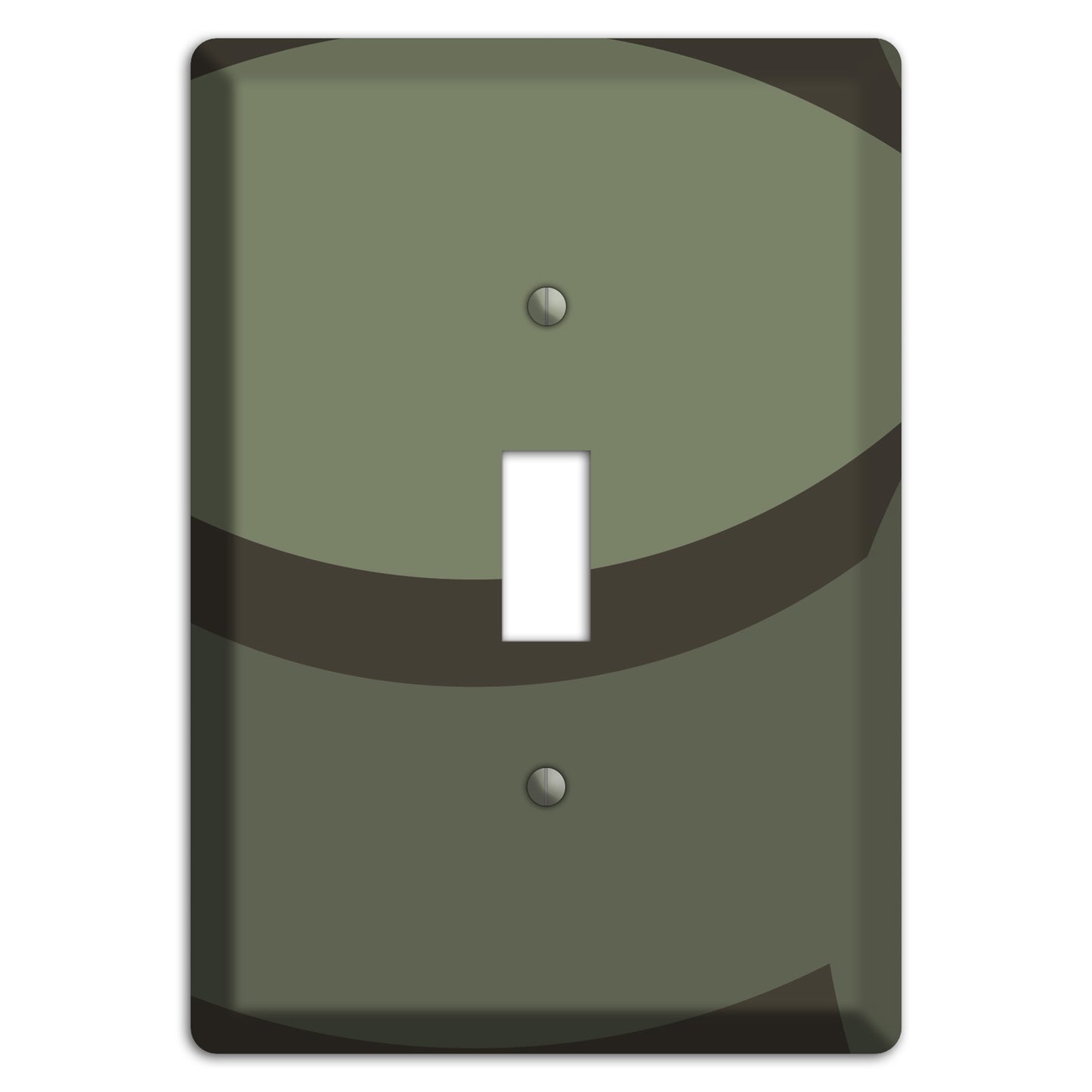 Olive Abstract Cover Plates
