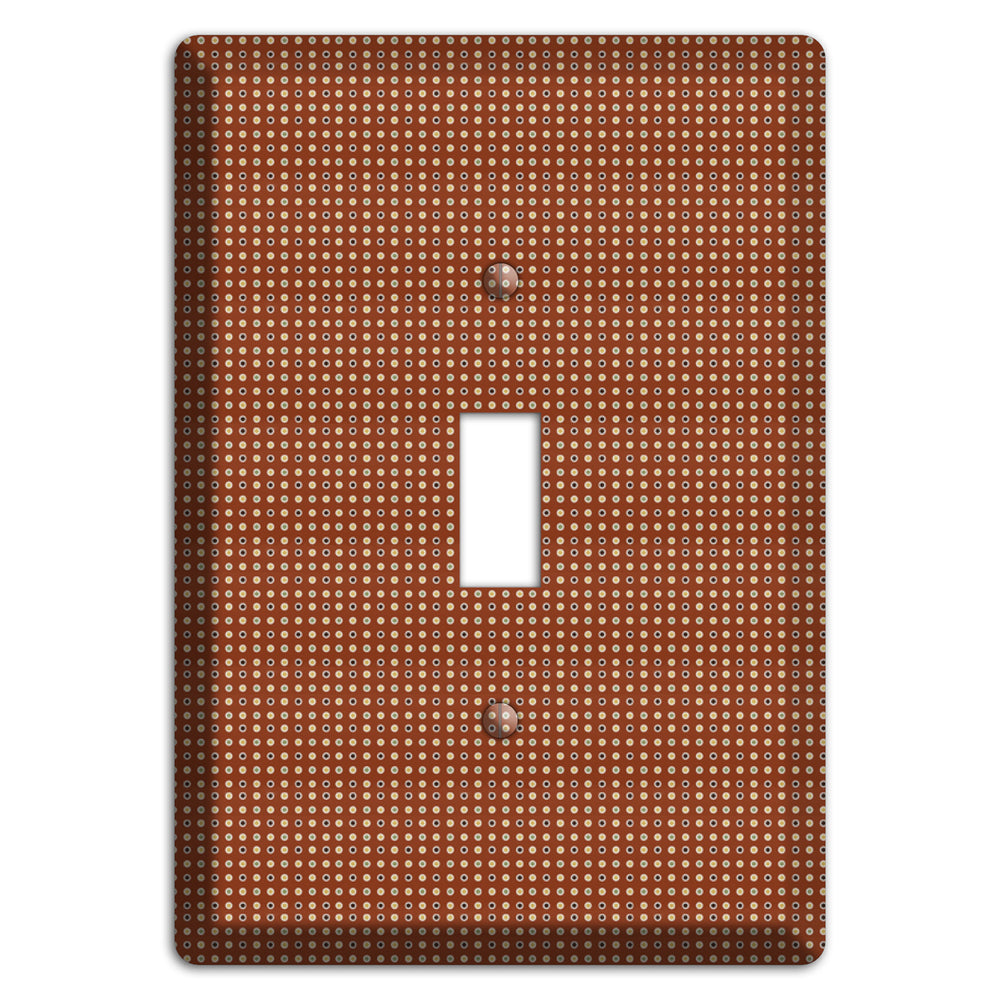 Maroon Weave Cover Plates