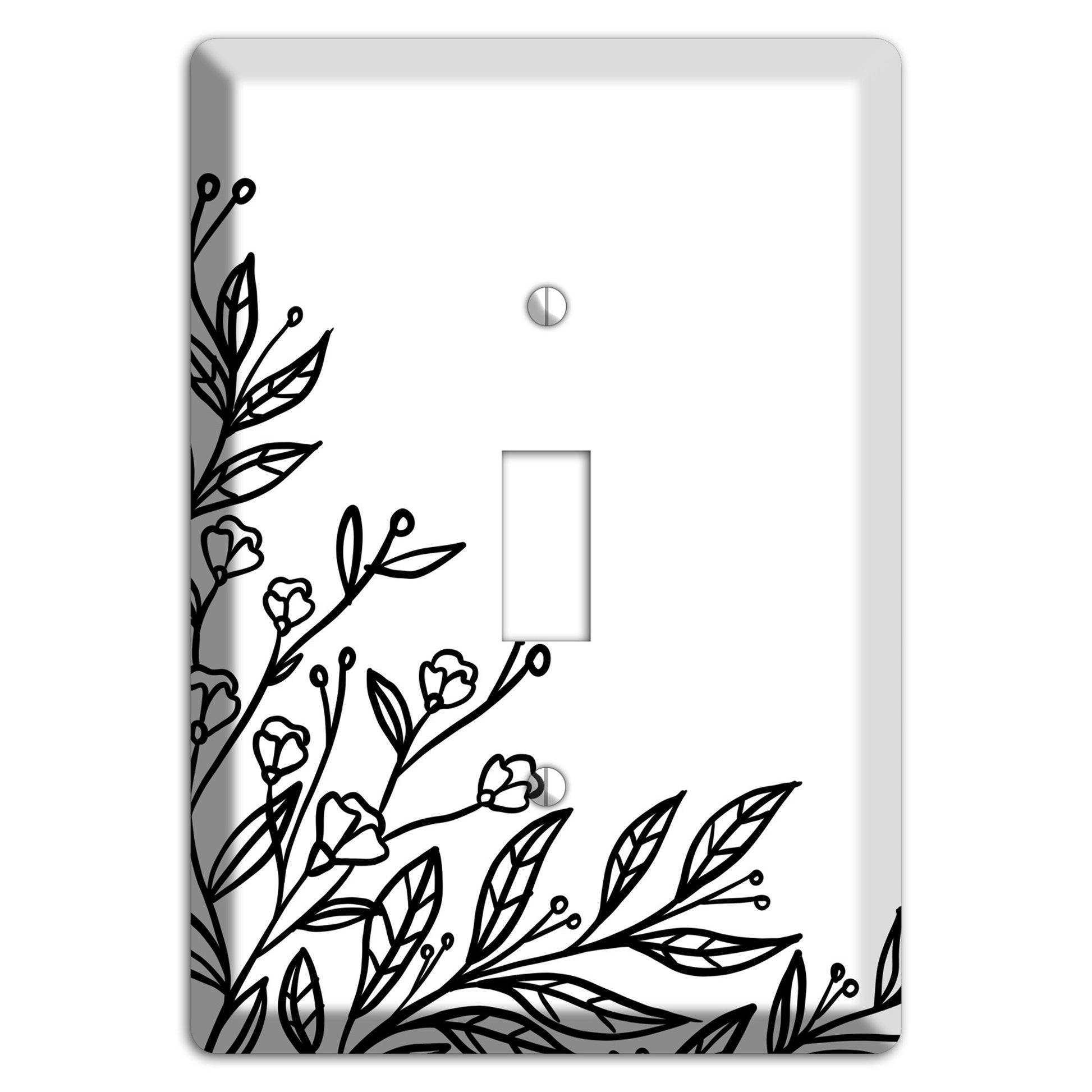 Hand-Drawn Floral 2 Cover Plates