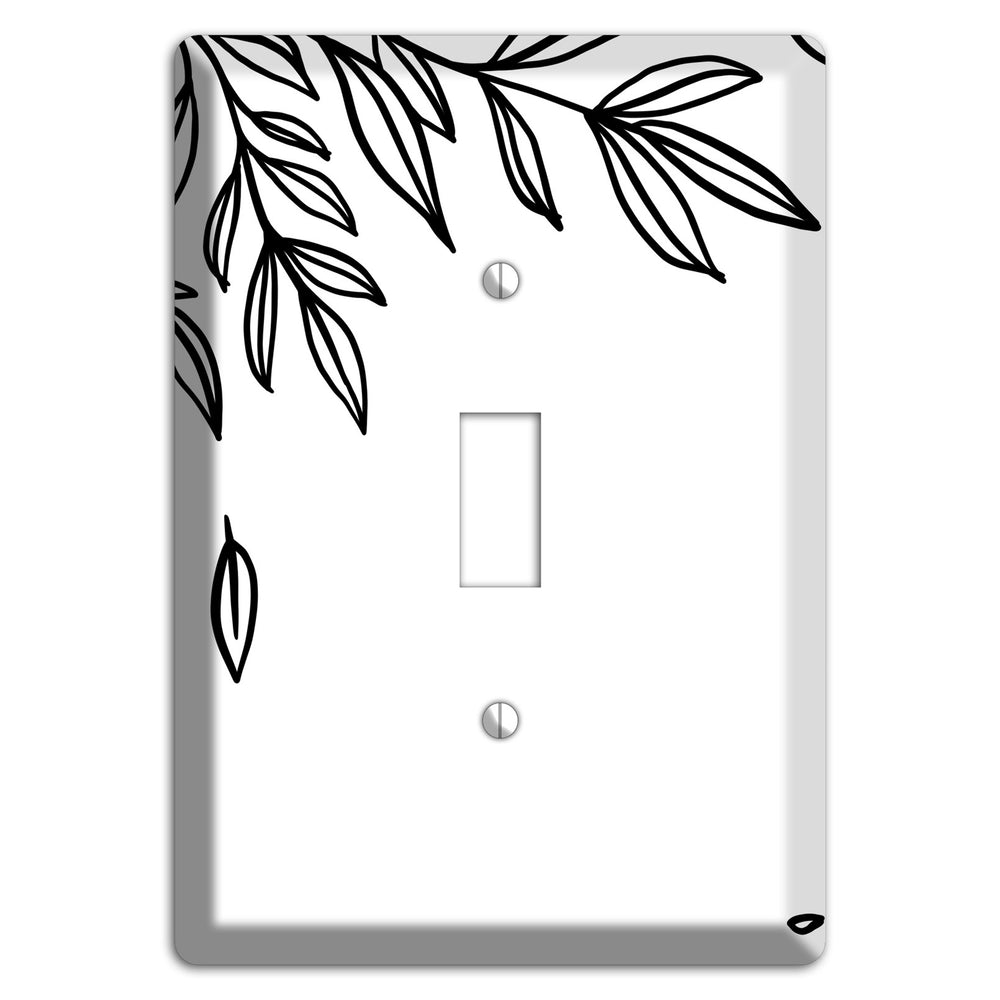 Hand-Drawn Floral 3 Cover Plates