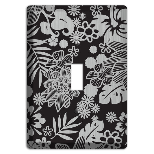 Black with Stainless Tropical Cover Plates