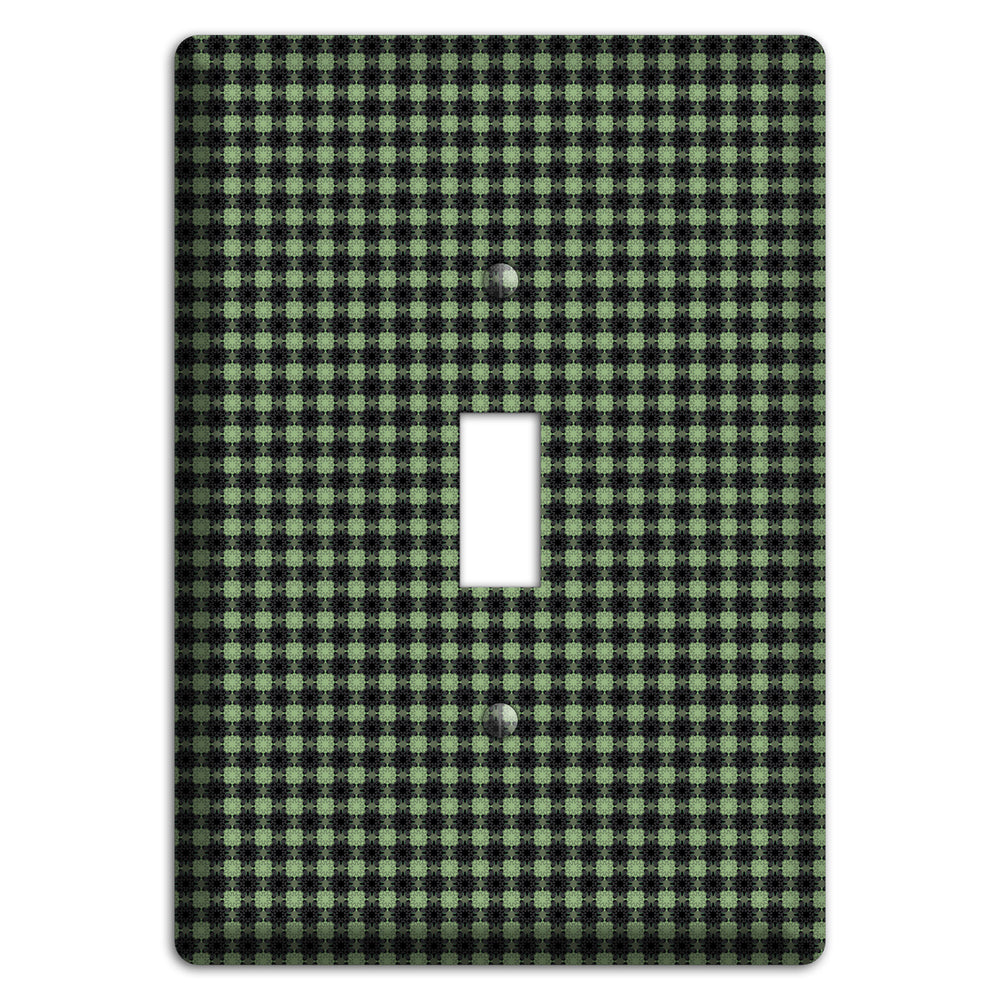Multi Green Basket Check Cover Plates