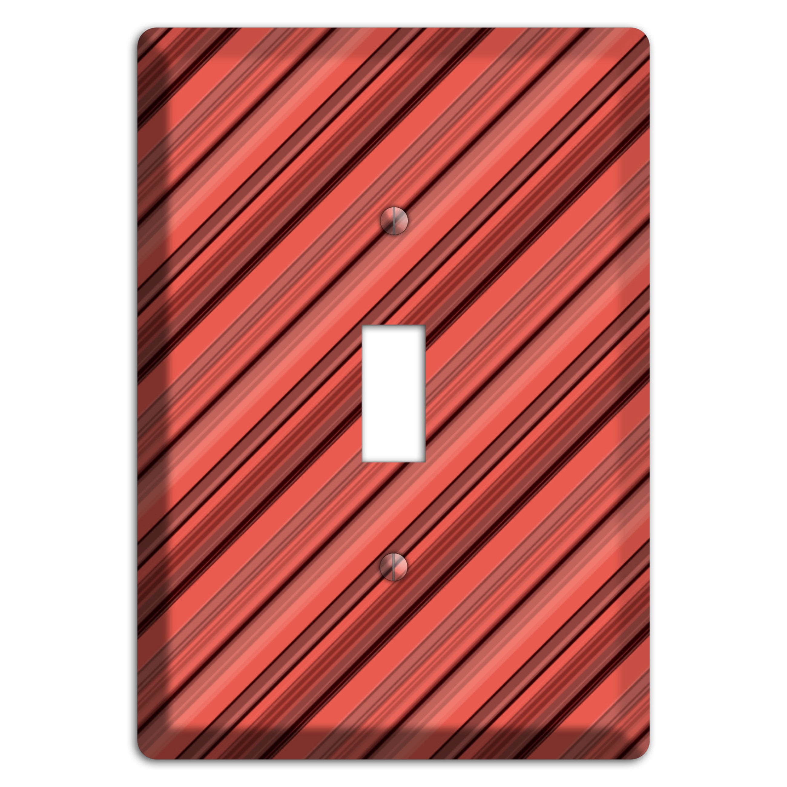 Red Stripes 2 Cover Plates