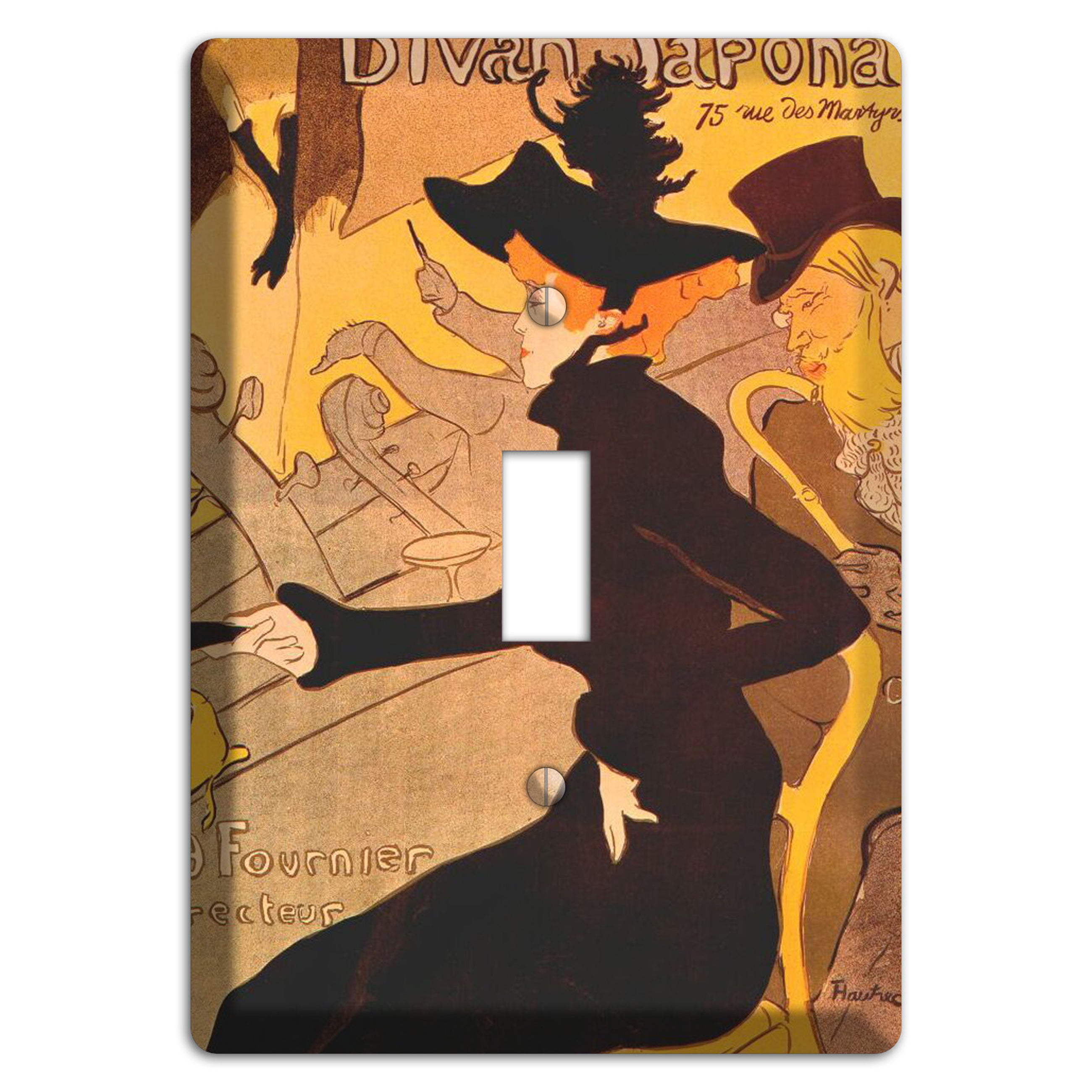 Divan Japonais Vintage Poster Cover Plates