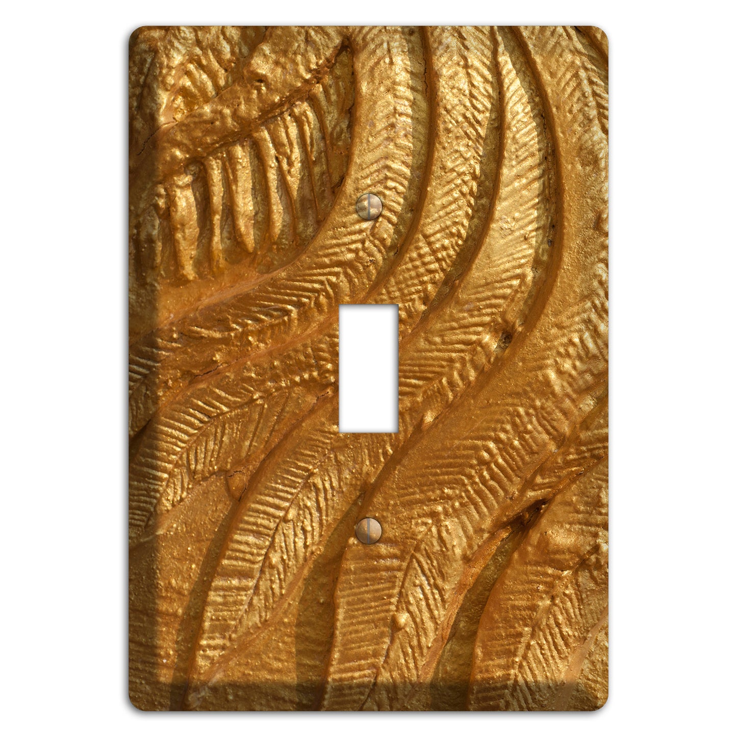 Gold Swirl Concrete Cover Plates