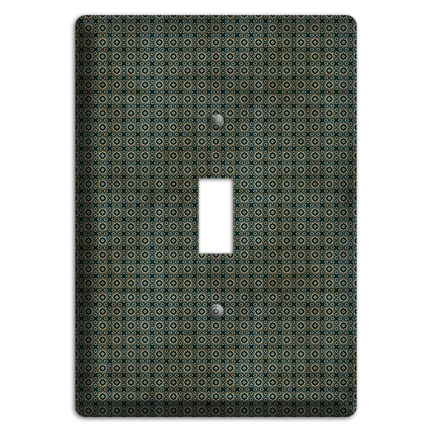 Dark Green Grunge Tiny Tiled Tapestry Cover Plates