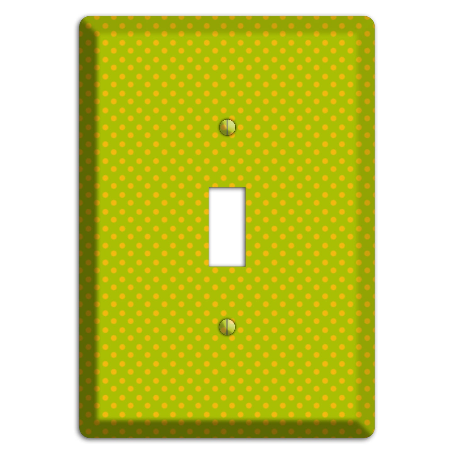 Multi Lime Tiny Polka Dots Cover Plates