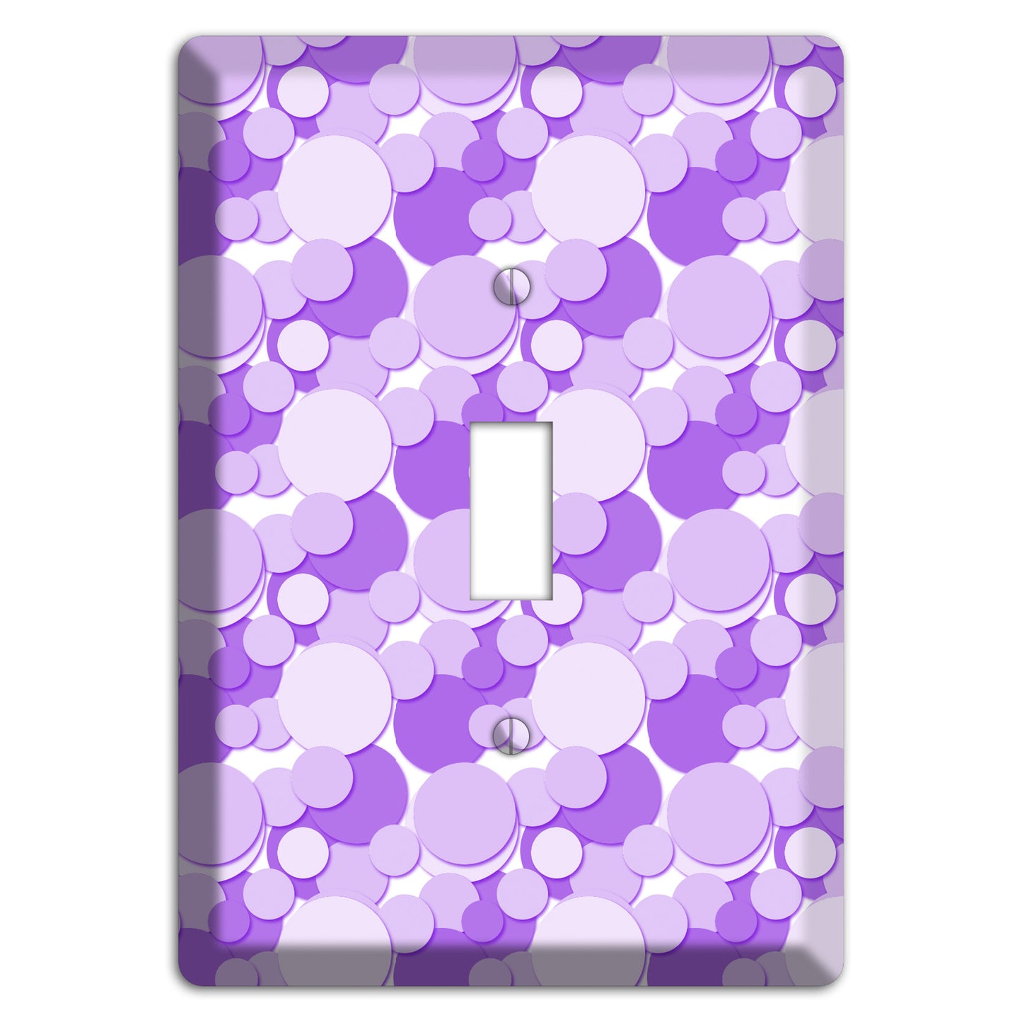 Multi Purple Bubble Dots Cover Plates