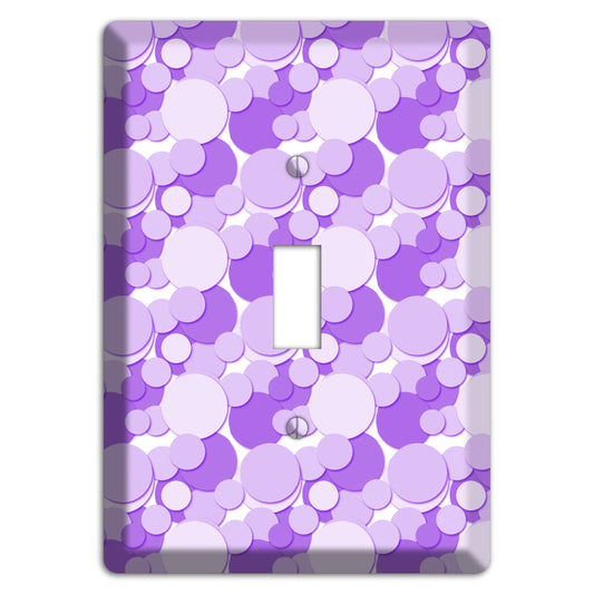 Multi Purple Bubble Dots Cover Plates