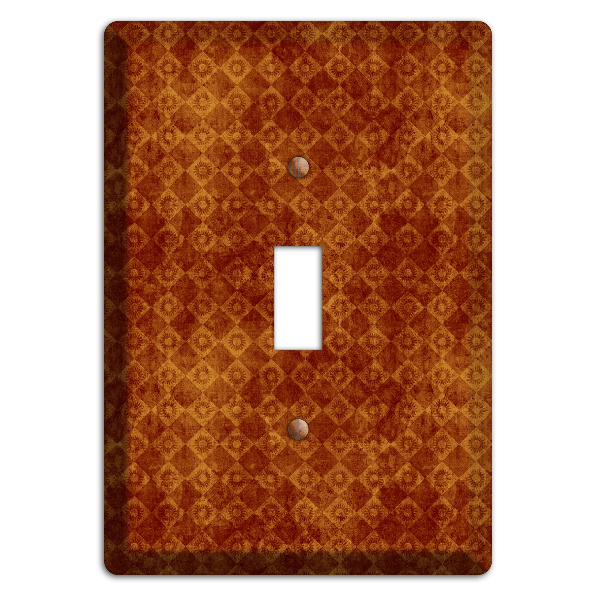 Maroon Diamond Circles Cover Plates