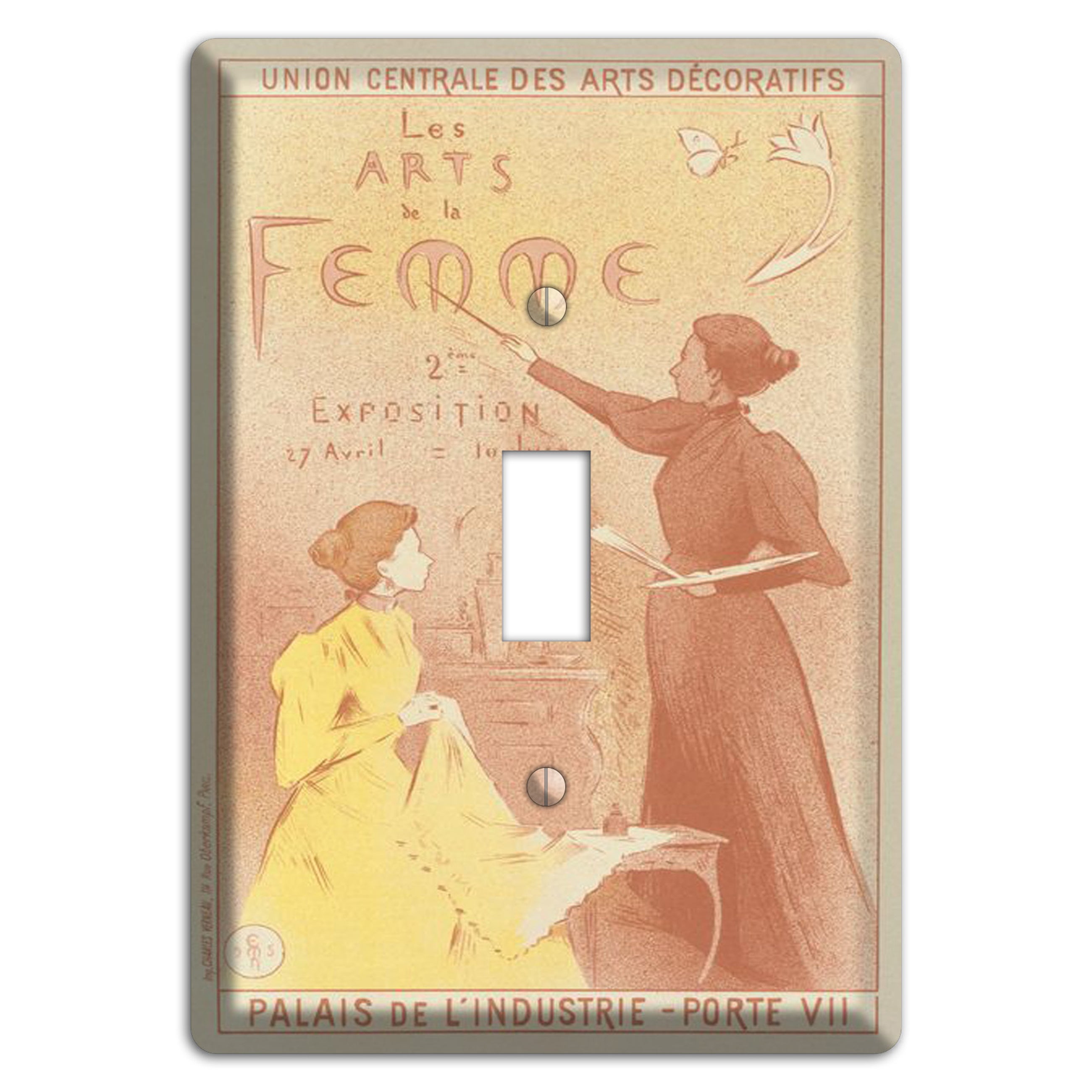 Arts de la Femme Vintage Poster Cover Plates