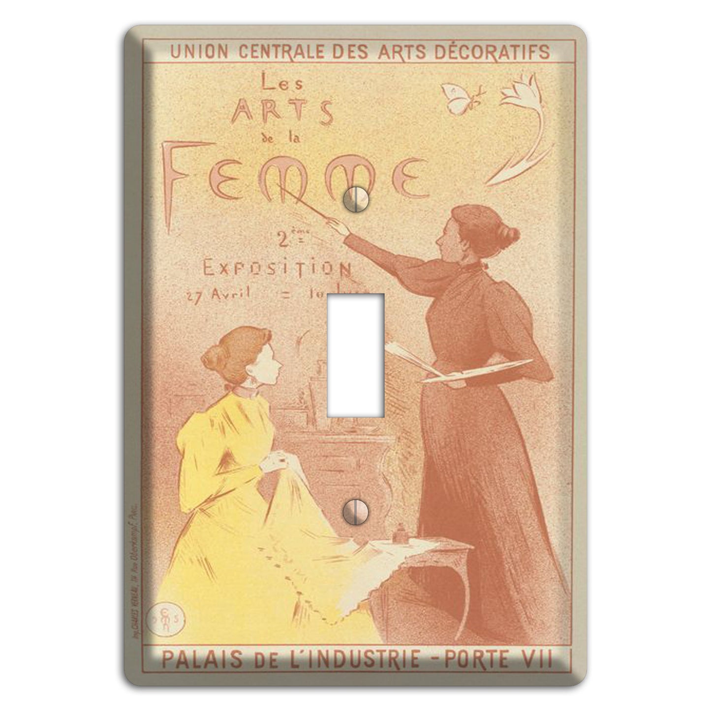 Arts de la Femme Vintage Poster Cover Plates