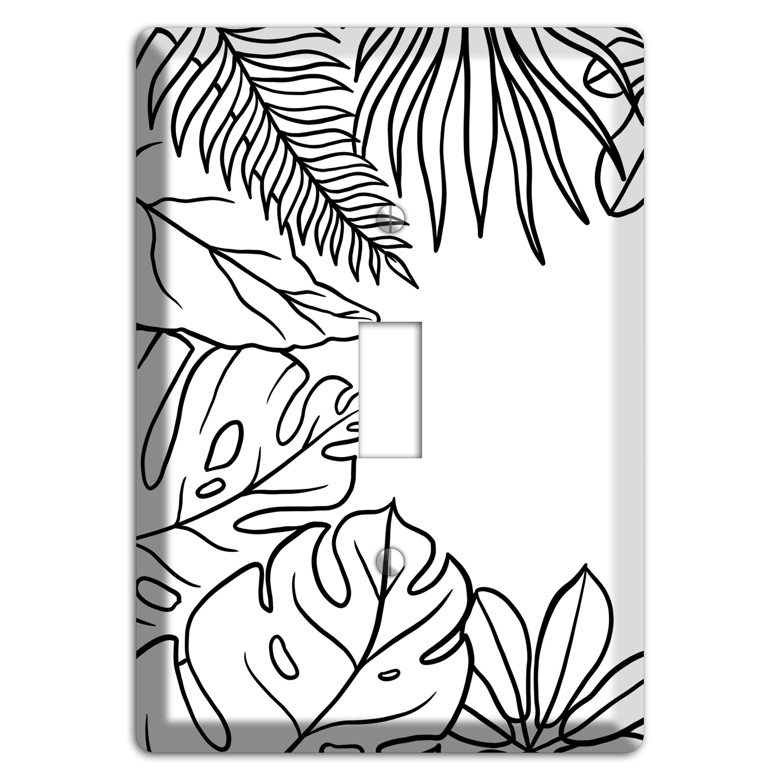 Hand-Drawn Leaves 3 Cover Plates