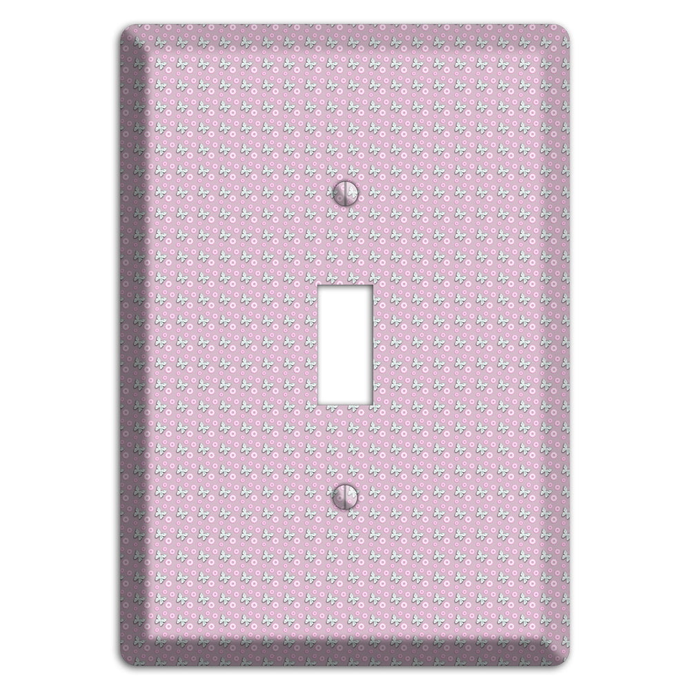 Pink with Butterflies Cover Plates