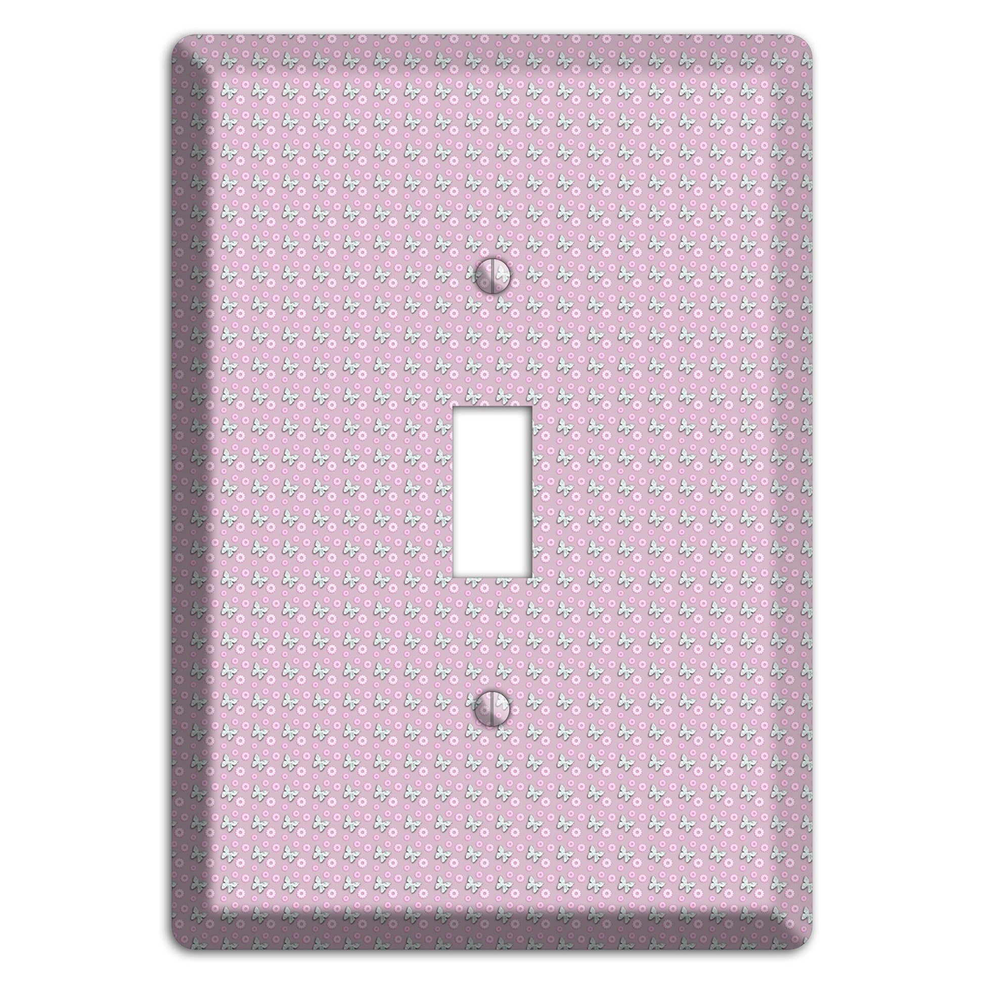 Pink with Butterflies Cover Plates