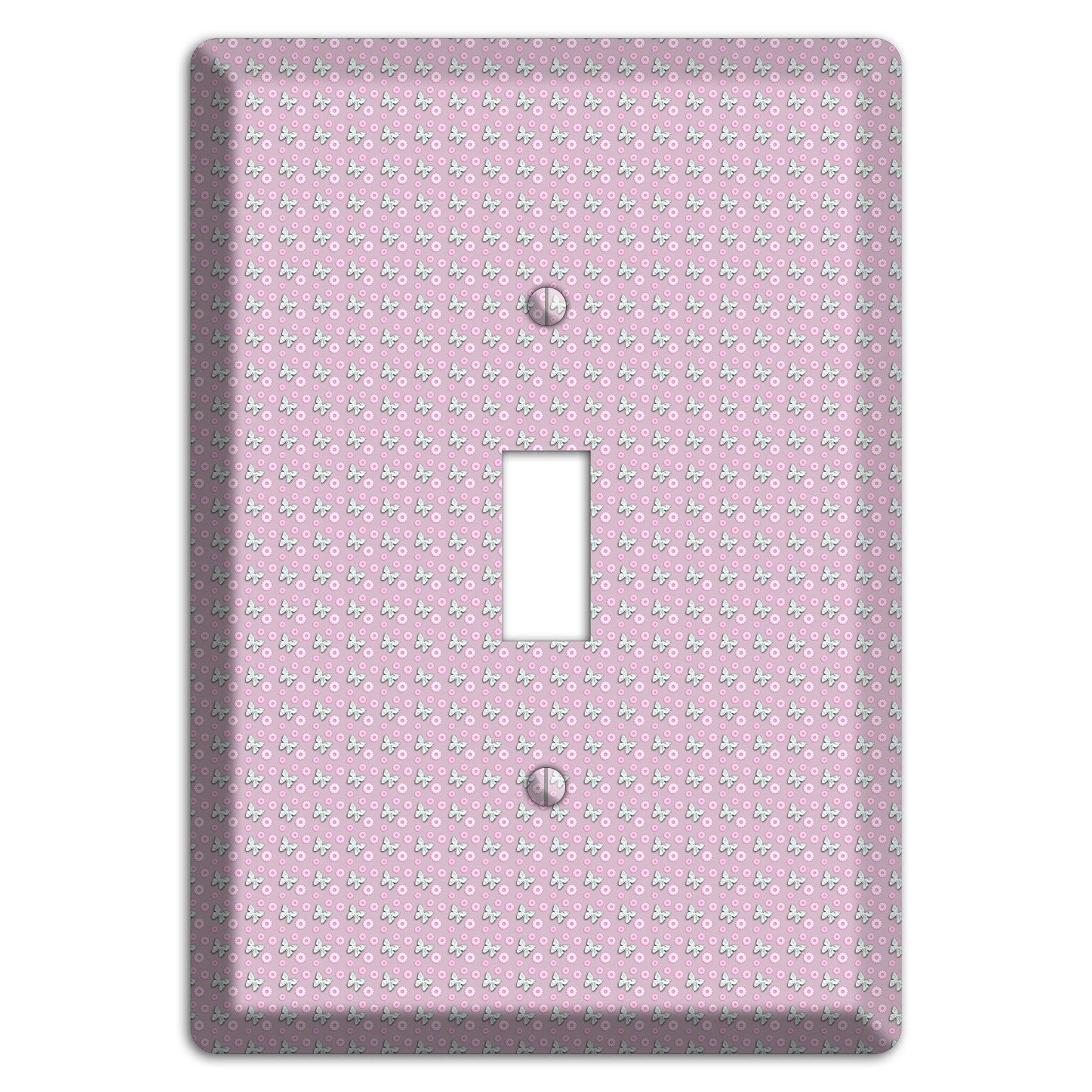 Pink with Butterflies Cover Plates