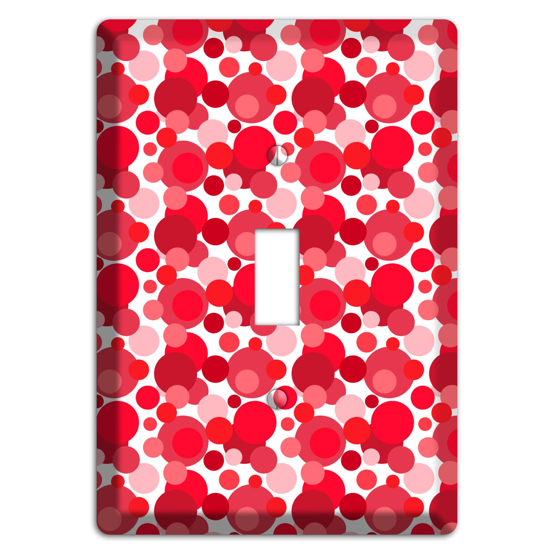 Multi Red Bubble Dots Cover Plates