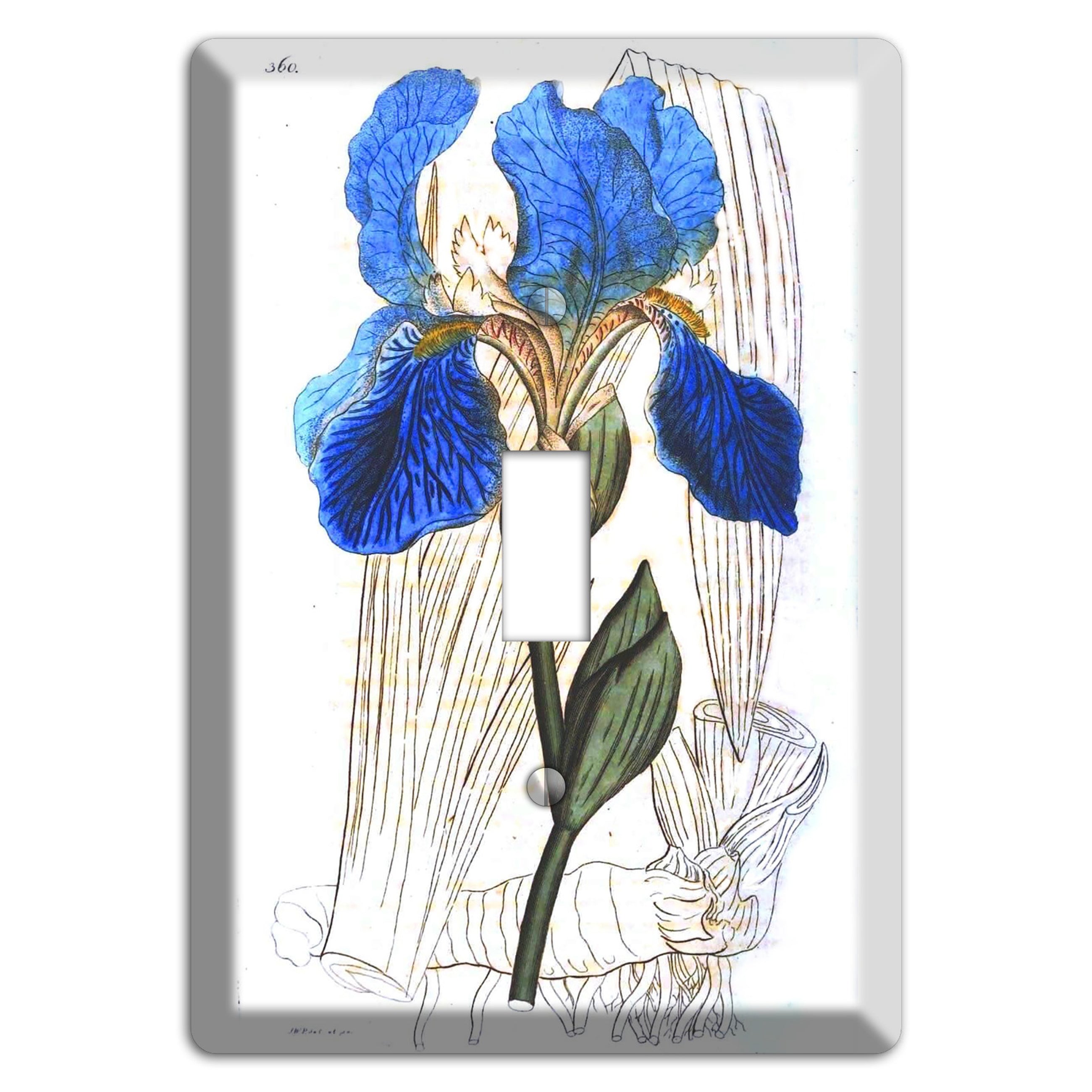 Blue Iris Cover Plates