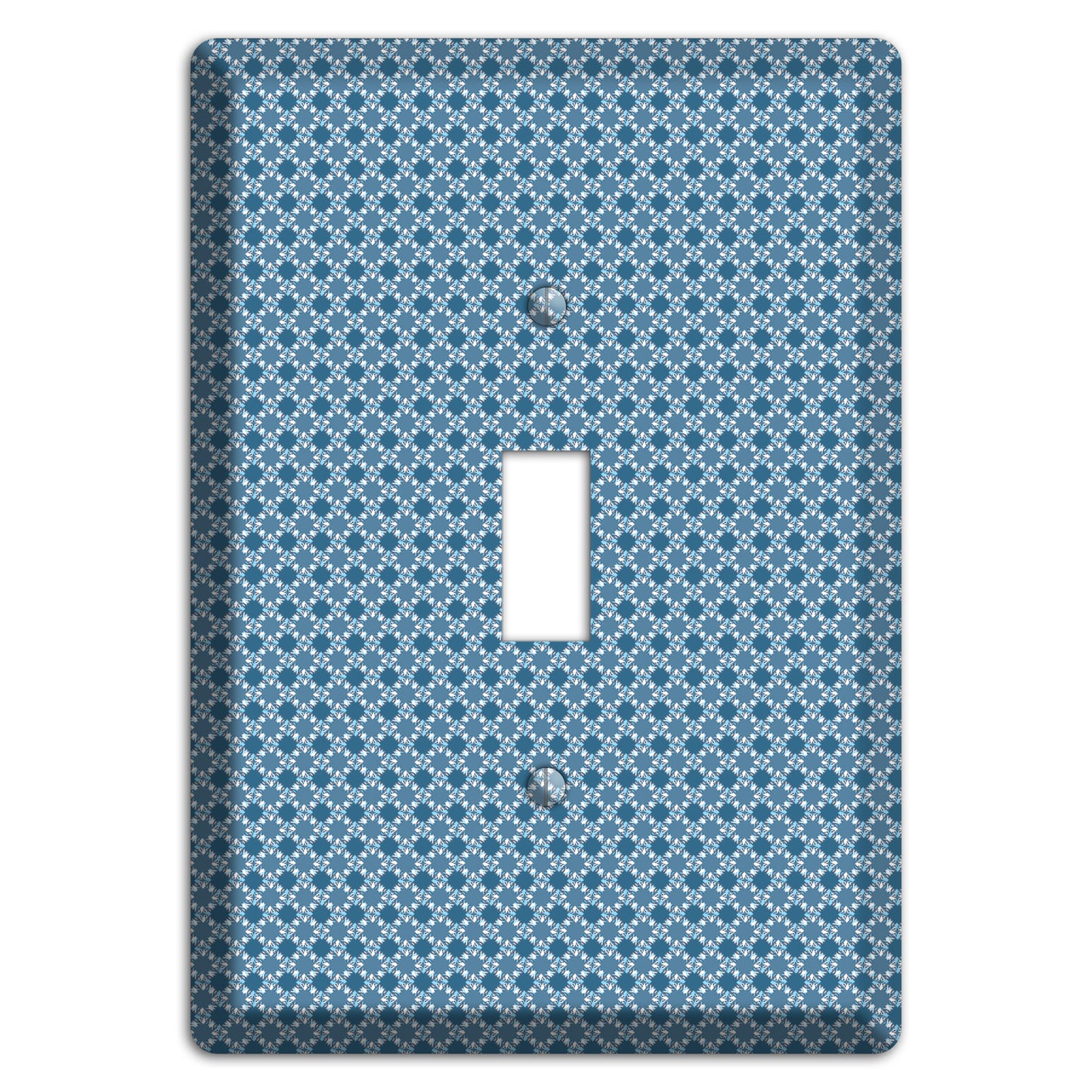 Multi Blue Checkered Foulard Cover Plates