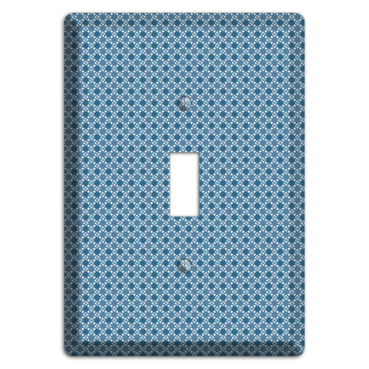 Multi Blue Checkered Foulard Cover Plates