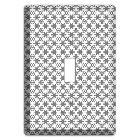 Grey Snowflakes Cover Plates