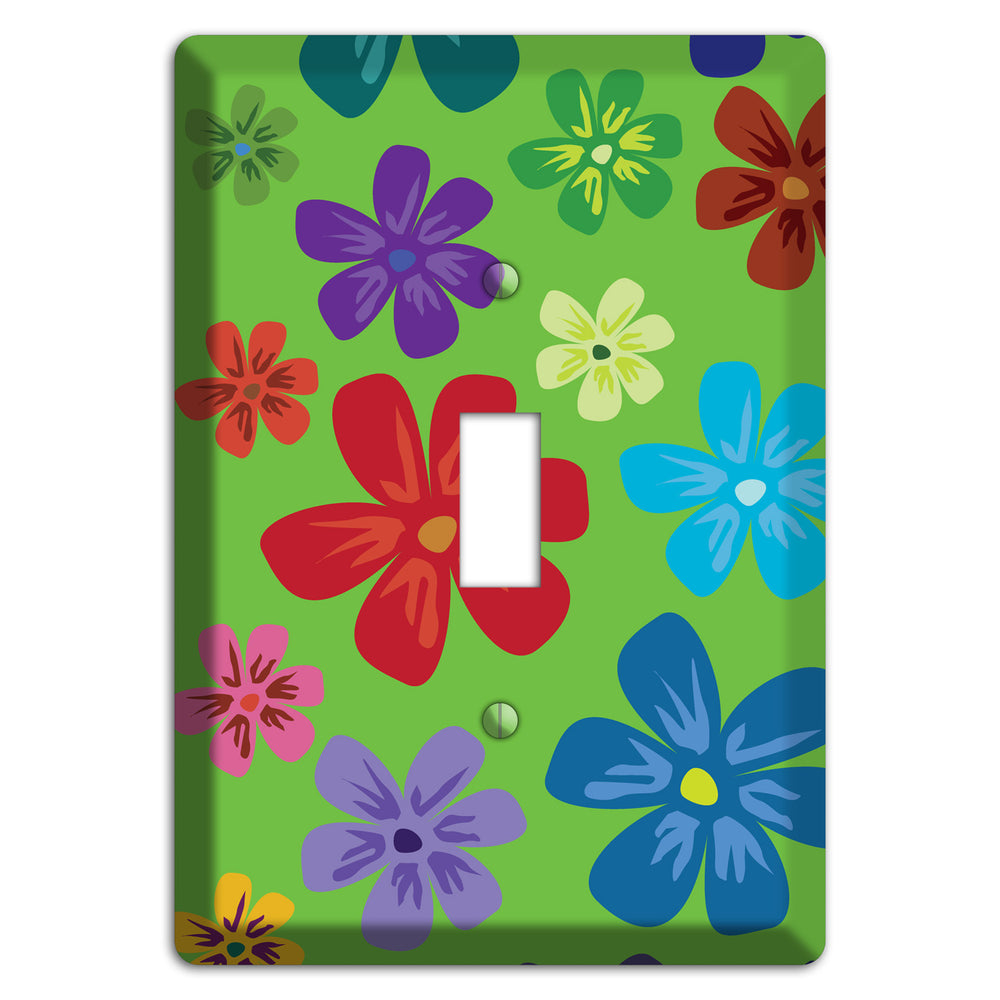 Orange Flowers Cover Plates