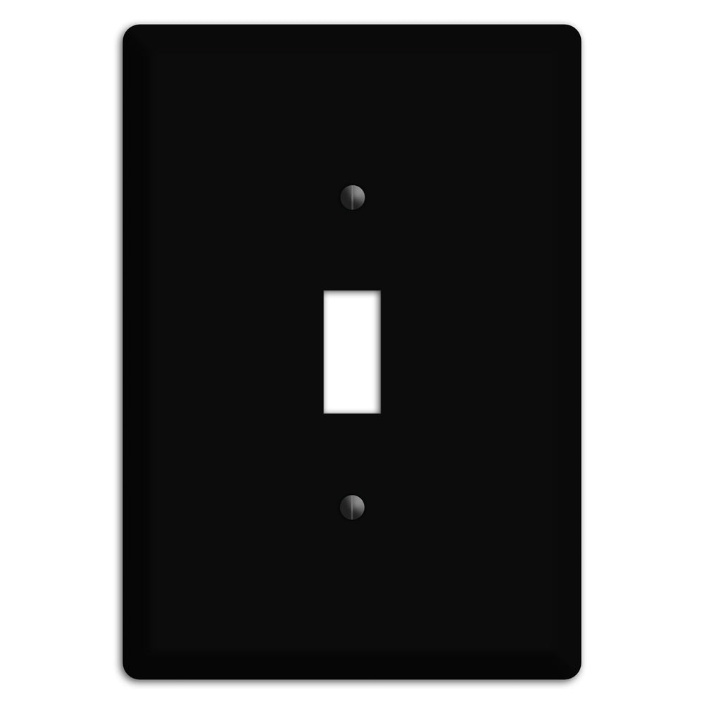 Satin Black Metal Cover Plates