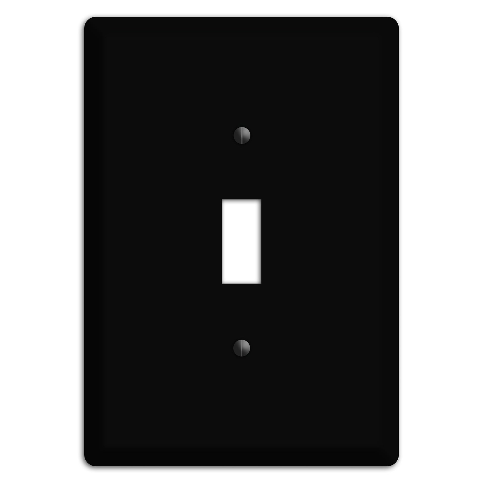 Satin Black Metal Cover Plates