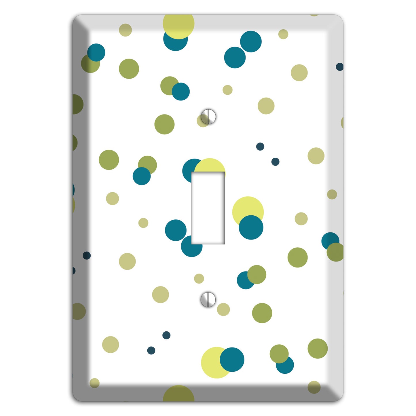 Multi Olive and Jade Small Dots Cover Plates