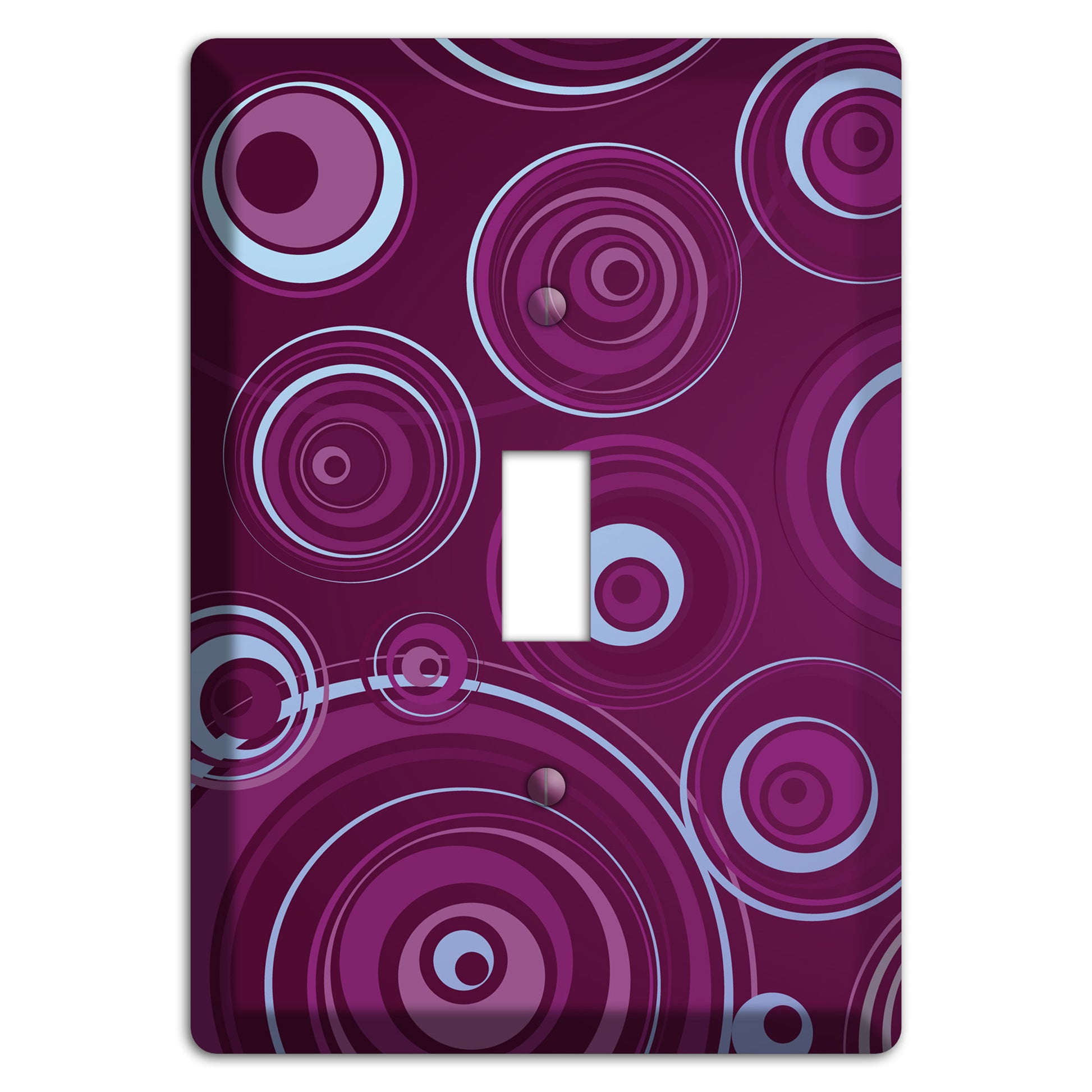 Purple Circles 3 Cover Plates