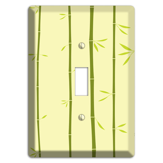 Yellow and Green Bamboo Cover Plates
