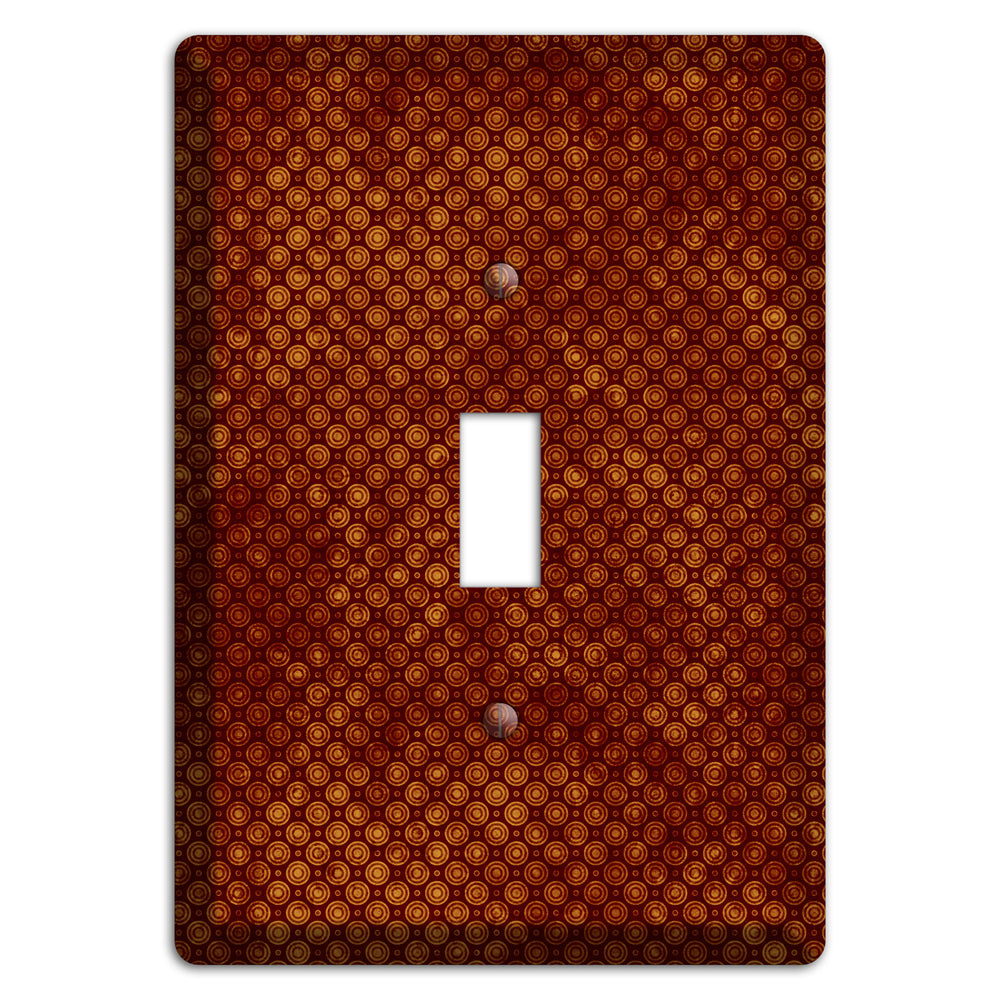 Maroon Tiny Circles Cover Plates