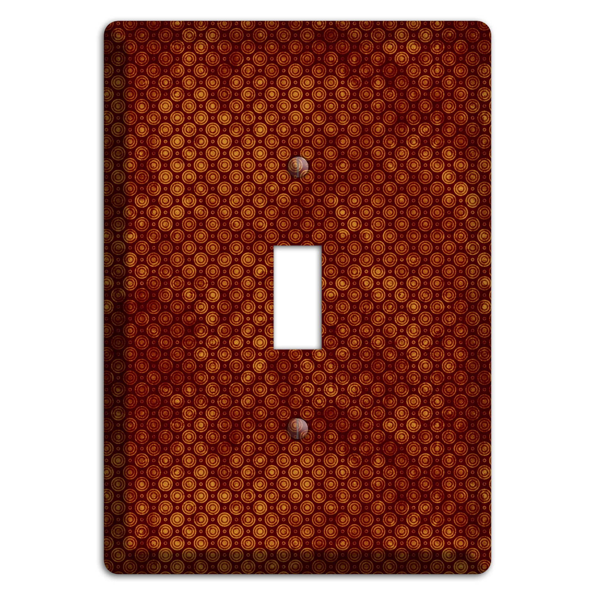 Maroon Tiny Circles Cover Plates