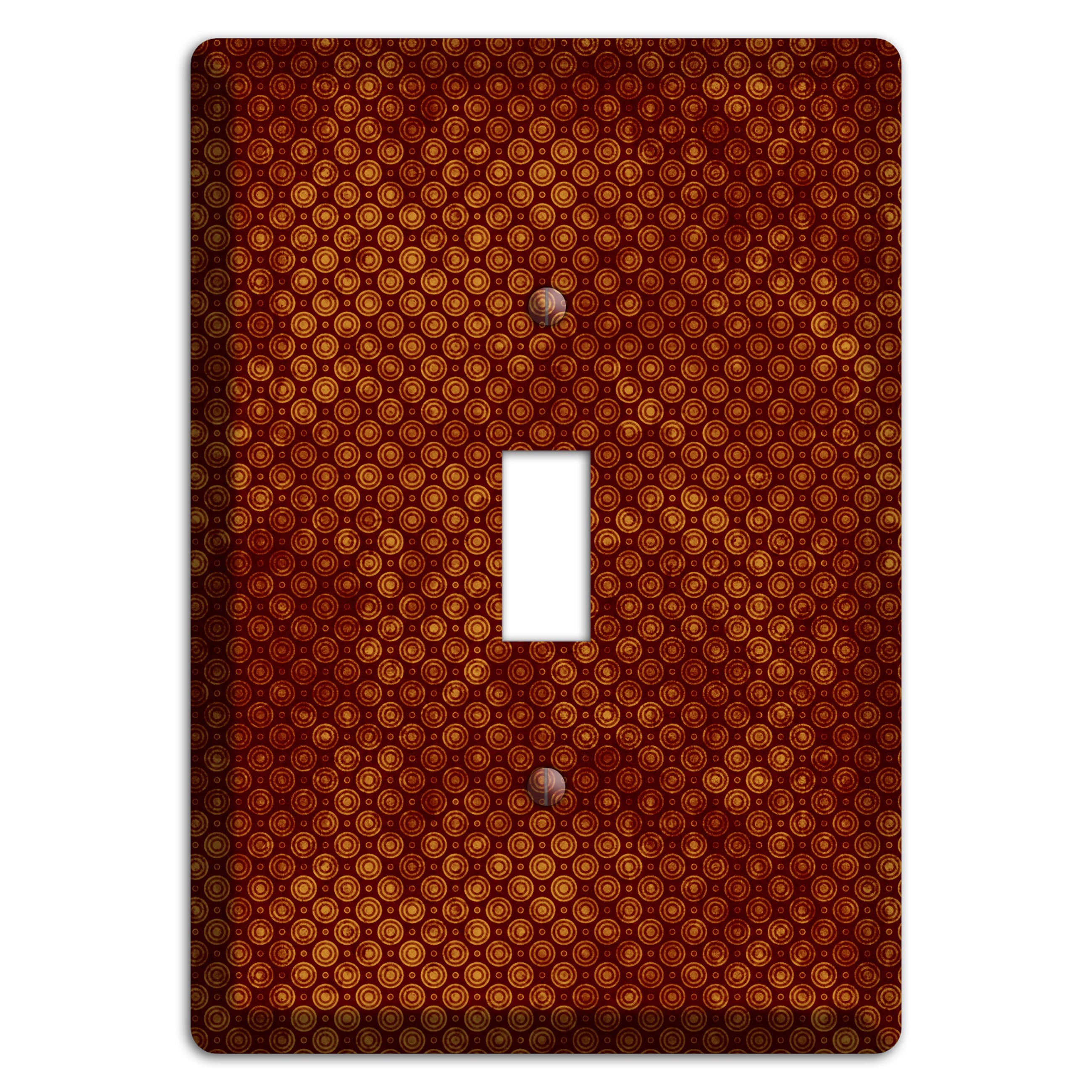 Maroon Tiny Circles Cover Plates