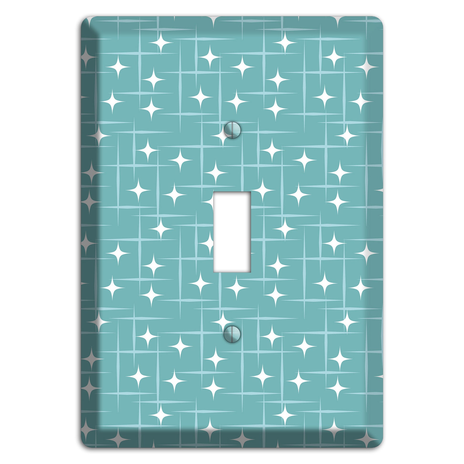 Blue Star Burst Cover Plates