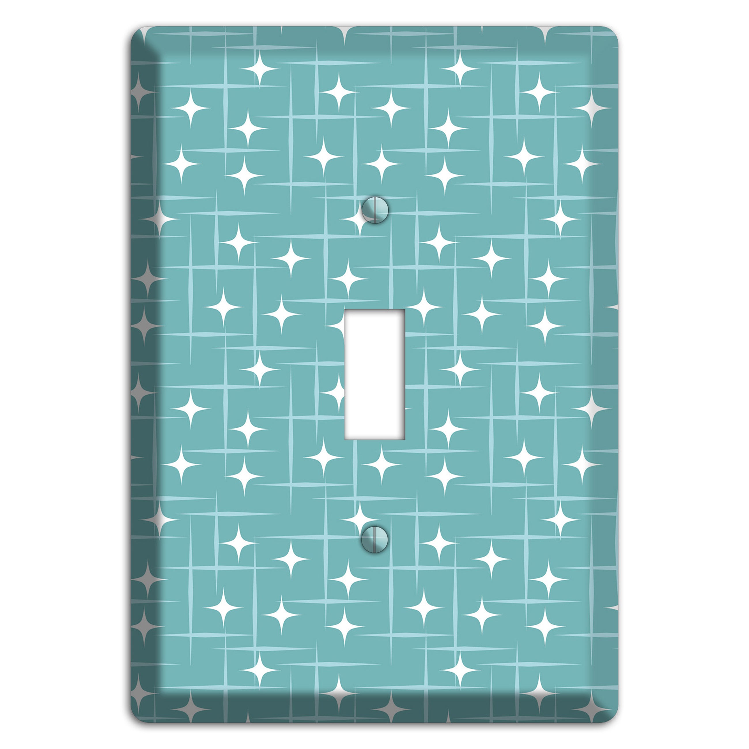 Blue Star Burst Cover Plates