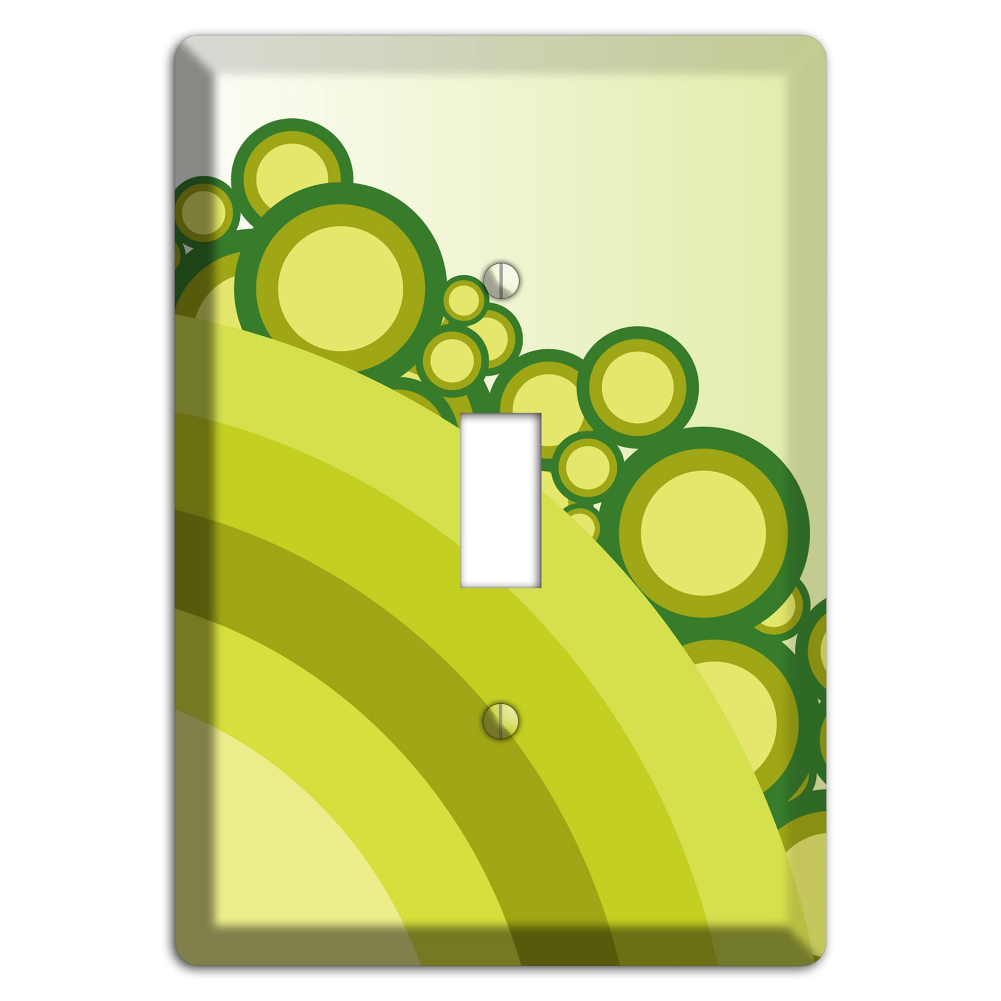 Green Rainbow Dots Cover Plates