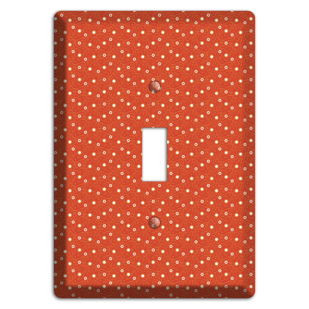 Tiny Red Vine Floral Cover Plates
