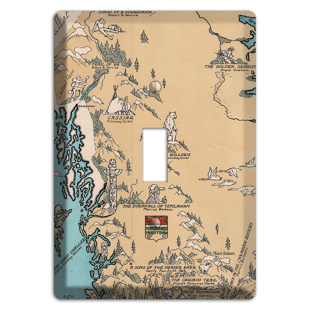 Map of Canada Cover Plates