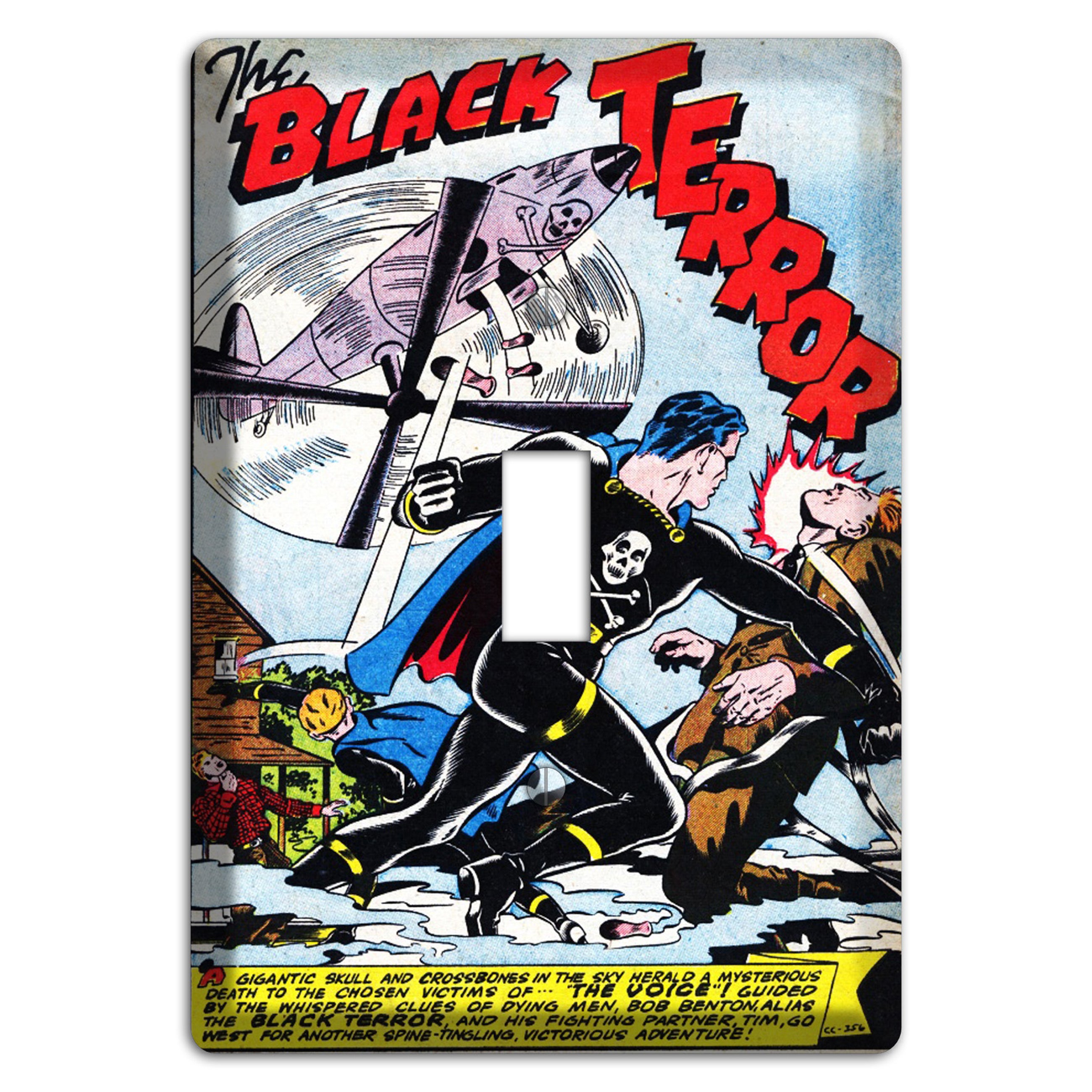 Helicopter Vintage Comics Cover Plates