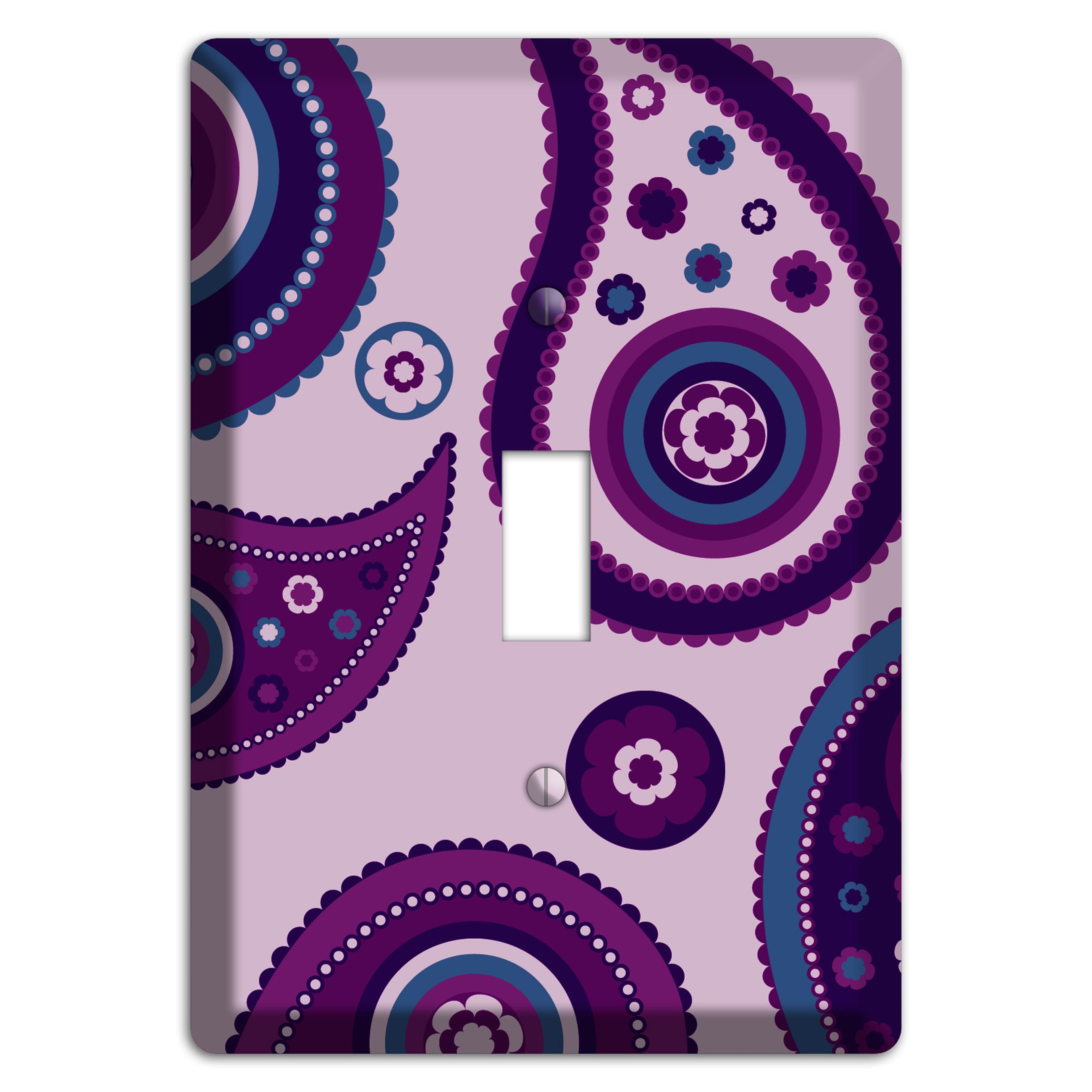 Light Purple Pailsey Cover Plates
