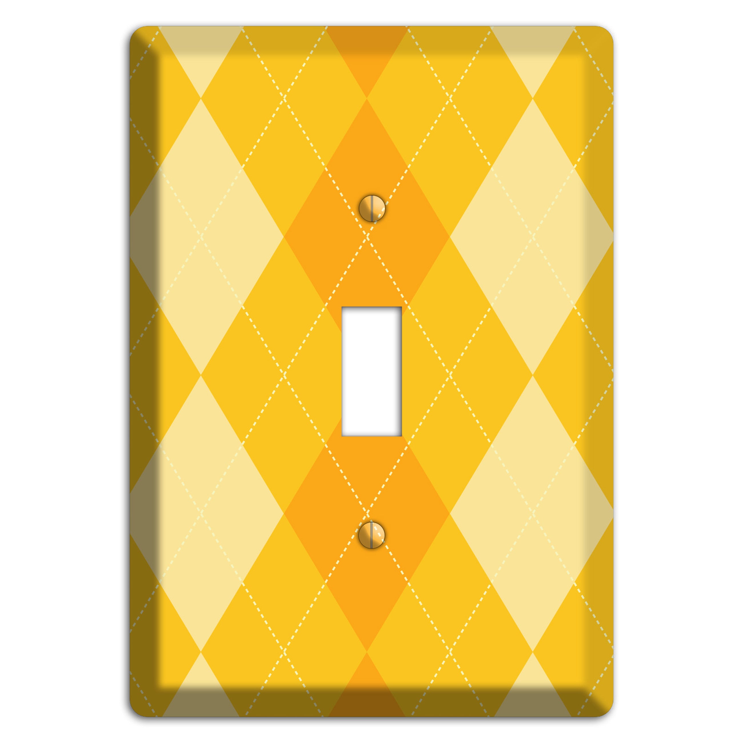 Yellow Argyle Cover Plates