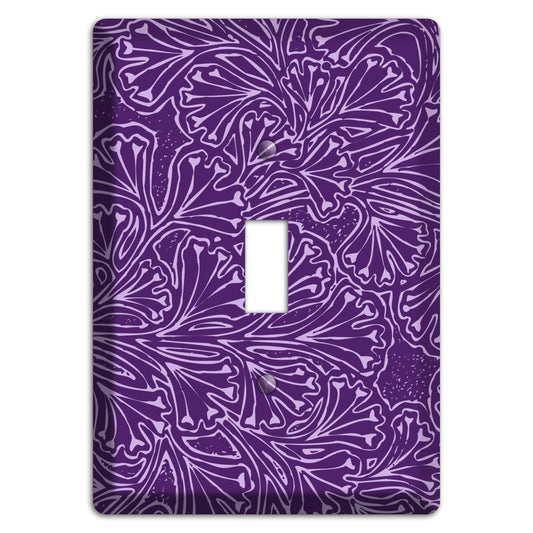 Deco Purple Interlocking Floral Cover Plates