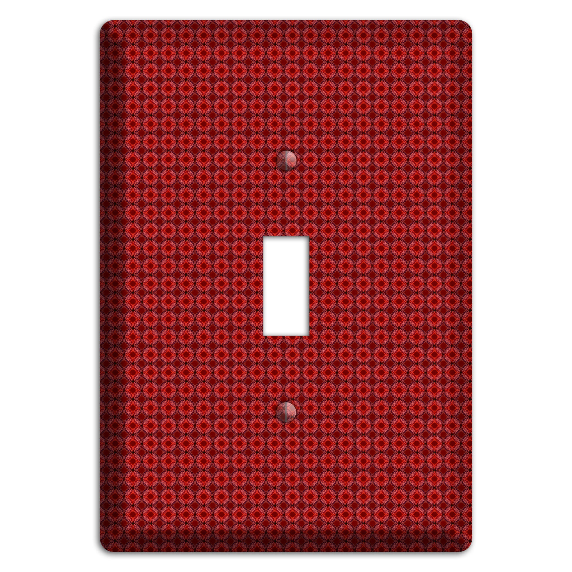 Multi Red Tiled Foulard Cover Plates