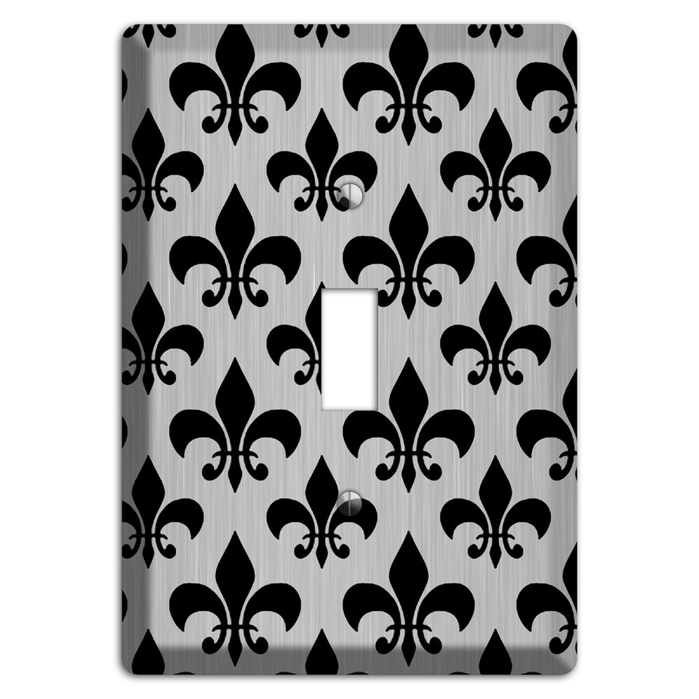 Fleur de Lis Stainless Steel Cover Plates