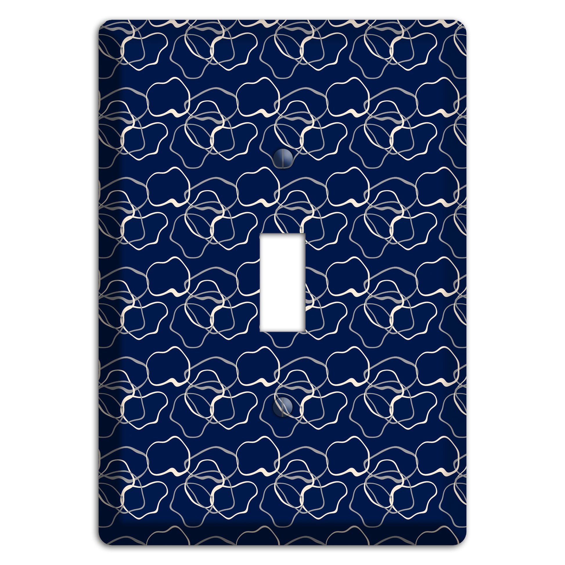 Blue with Irregular Circles Cover Plates