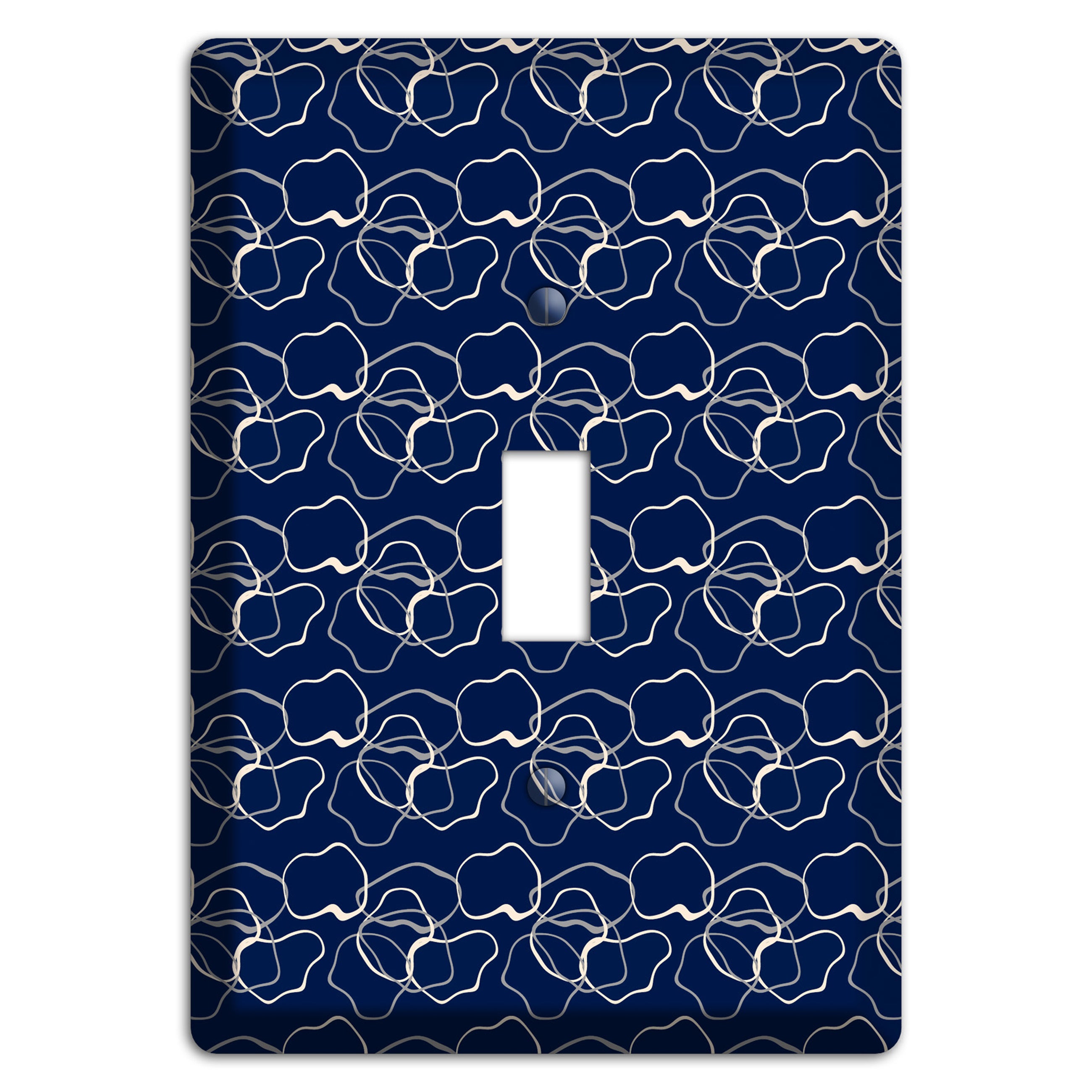 Blue with Irregular Circles Cover Plates